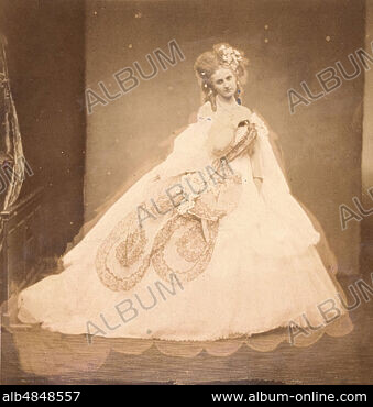 Victorian Moire Corset 1850's 1860's