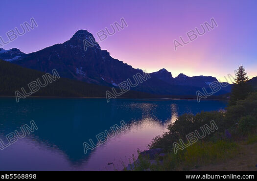 Twilight and Moonlight at Waterfowl Lakes