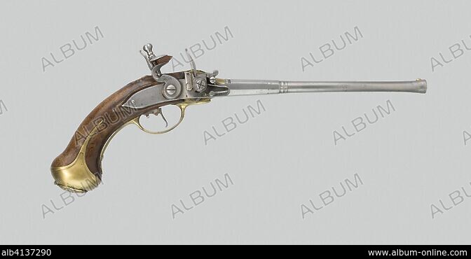 Vintage Brass Pistol Revolver Gun Wall Decoration 10.3 x 3