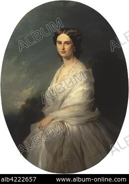 Portrait of Marie Louise, the first Queen of the Belgians, c.1841 - Franz  Xaver Winterhalter 