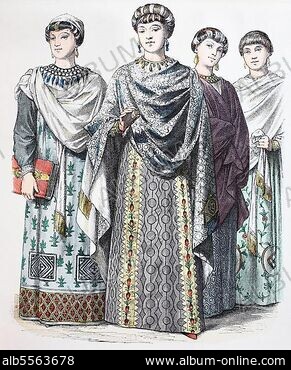 Folk traditional costume, Clothing, History of costumes, Byzantine