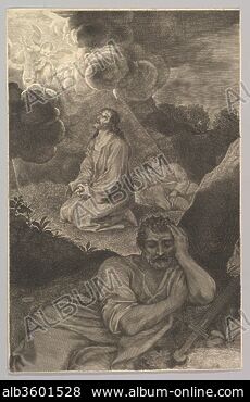 Jesus in the Garden of Gethsemane (The Passion Cycle) original block popular print