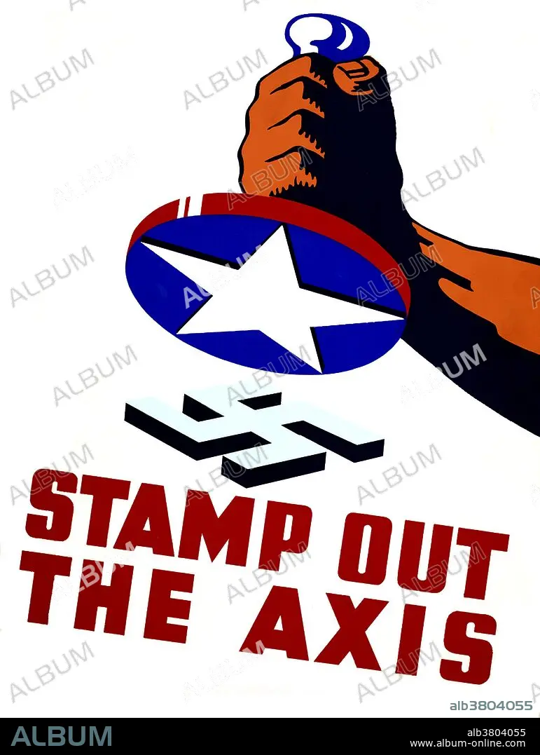 WWII Stamp Out the Axis FAP Poster Album alb3804055