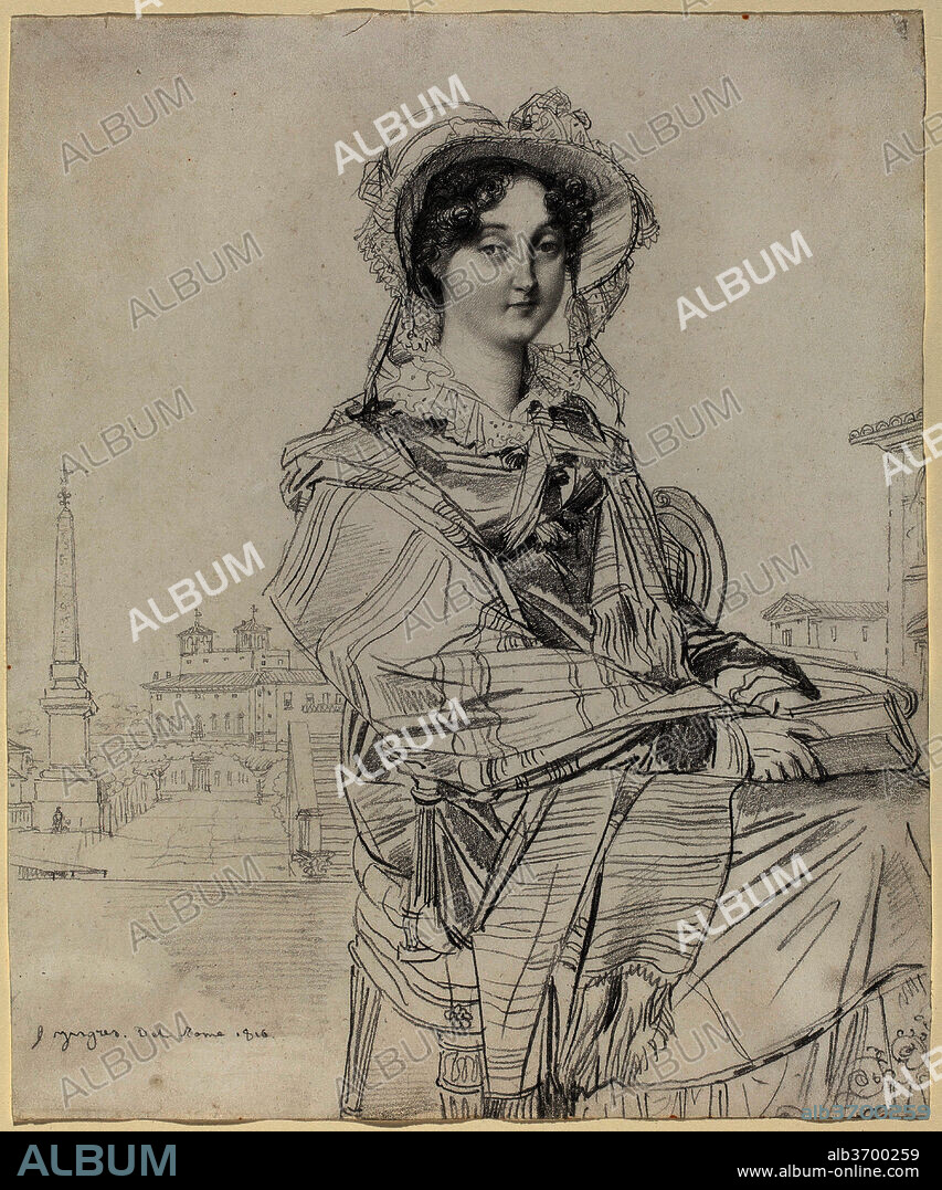 JEAN AUGUSTE DOMINIQUE INGRES. Mrs. Charles Badham. Dated: 1816. Dimensions: overall: 26.3 x 21.8 cm (10 3/8 x 8 9/16 in.). Medium: graphite on wove paper.