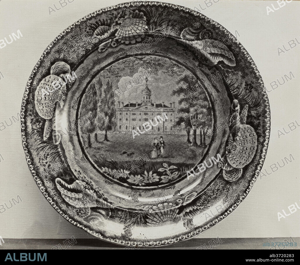 HELMUT HIATT. Plate. Dated: c. 1936. Dimensions: overall: 20.3 x 25.4 cm (8 x 10 in.)  Original IAD Object: 9 1/8" in diameter. Medium: black and white photograph.