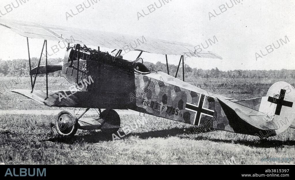 Fokker was a Dutch aircraft manufacturer named after its founder, Anthony Fokker. Fokker capitalized on having sold several Fokker Spin monoplanes to the German government and set up a factory in Germany to supply the German army. When it was realized that it was desirable to arm these scouts with a machine gun firing through the propeller, Fokker developed a synchronization gear. The Fokker Eindecker became one of the most feared aircraft over the western front, its introduction leading to a period of German air superiority known as the Fokker Scourge until the balance was restored by aircraft such as the Nieuport 11 and Airco DH.2. Some of the noteworthy types produced by Fokker during the second half of the war included the Fokker D.VI, Fokker Dr.I Dreidecker (the mount of the Red Baron), Fokker D.VII (the only aircraft ever referred to directly in a treaty: all DVII's were singled out for handover to the allies in their terms of the armistice agreement) and the Fokker D.VIII. The Fokker D VII single-seat fighter was powered by a 180 hp Mercedes engine.