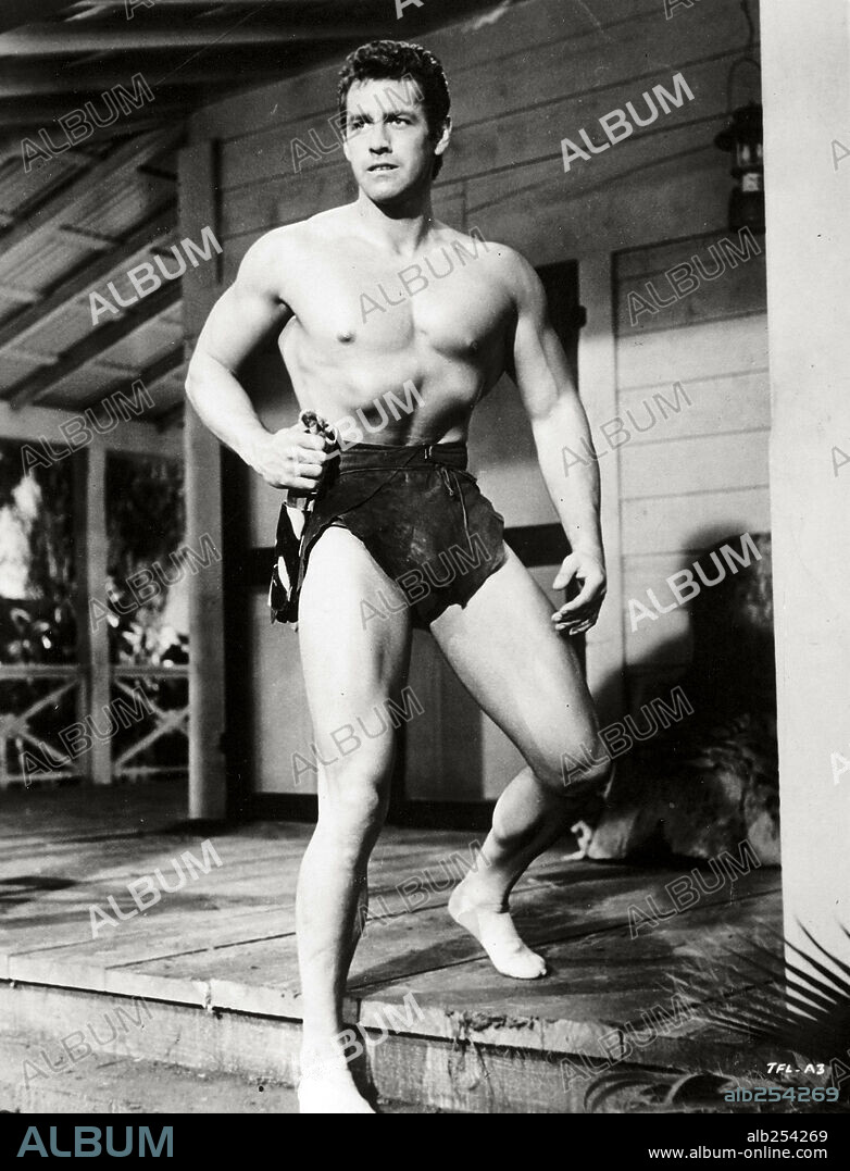 GORDON SCOTT in TARZAN'S FIGHT FOR LIFE, 1958, directed by H. BRUCE HUMBERSTONE. Copyright M.G.M.