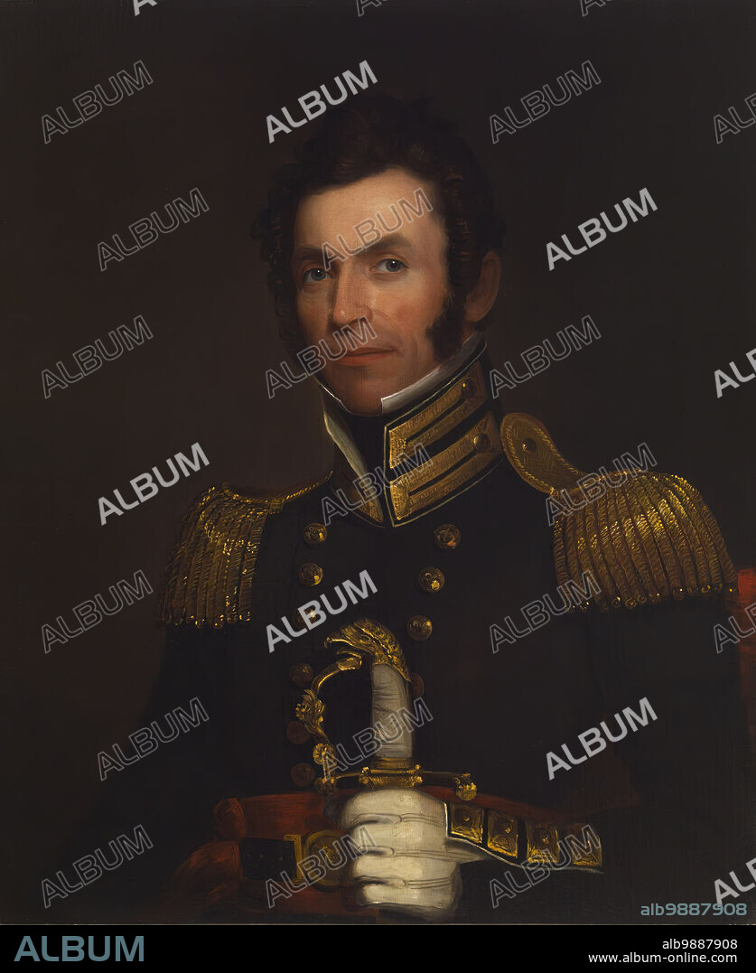 ALFRED JACOB MILLER. Portrait of Colonel Alexander Smith 1790