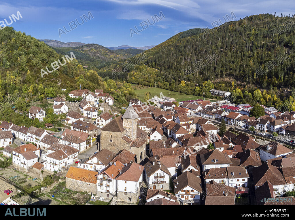 Ochagavía, Navarra, Salazar Valley, Pyrenean mountain range, Spain.