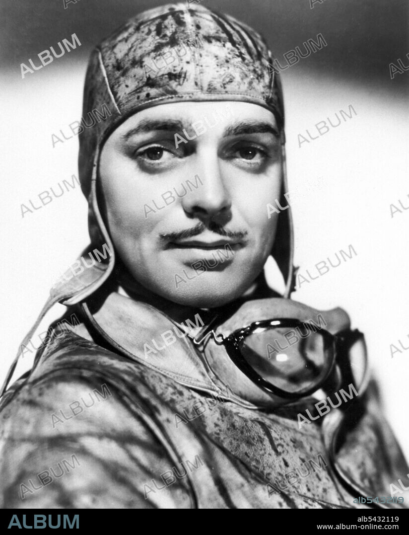 CLARK GABLE in NIGHT FLIGHT, 1933, directed by CLARENCE BROWN. Copyright M.G.M.