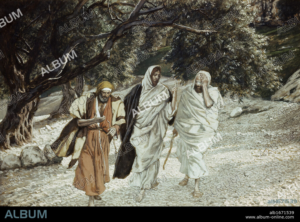 The Disciples on the Road to Emmaus James Tissot 1836 1902 French