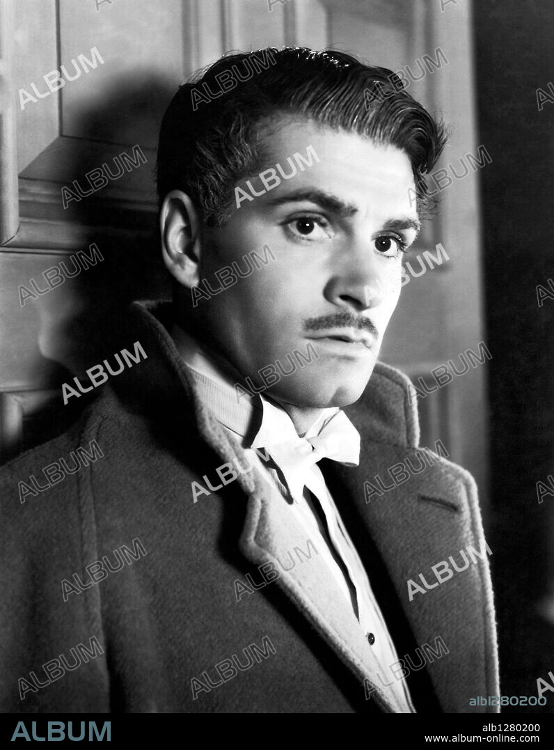 LAURENCE OLIVIER in REBECCA, 1940, directed by ALFRED HITCHCOCK. Copyright Selznick International Pictures.