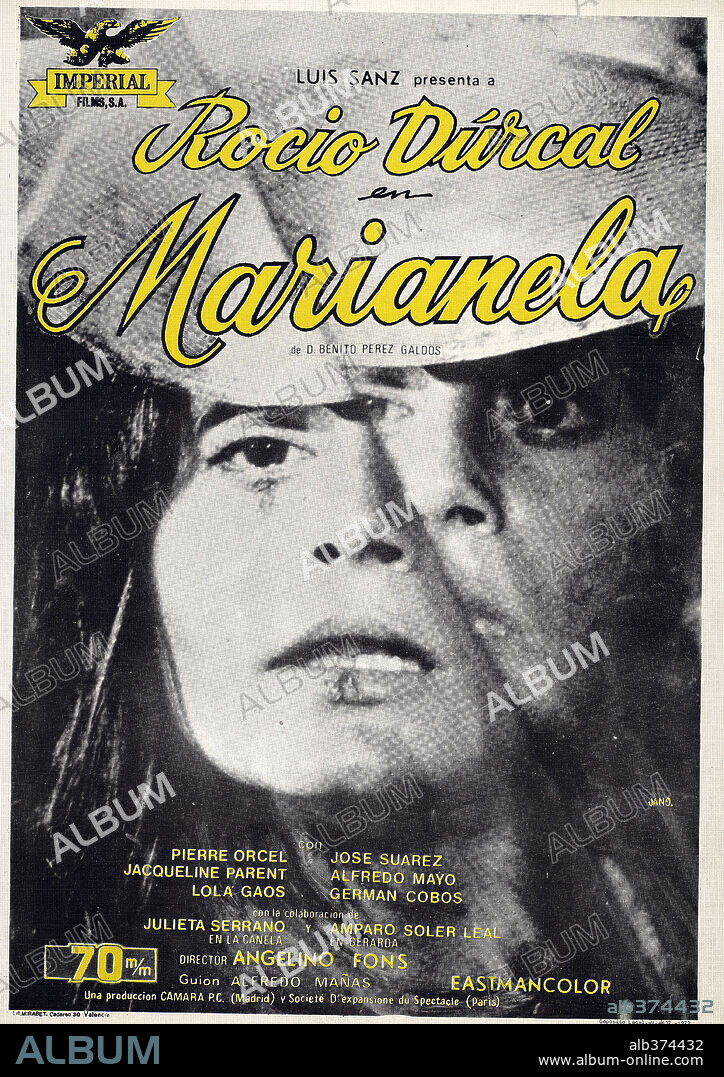 Poster of MARIANELA, 1972. Copyright IMPERIAL FIMS.