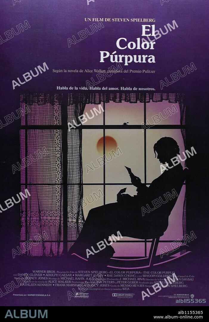 Poster De El Color PÚrpura 1985 The Color Purple Dirigida Por Steven Spielberg Copyright 