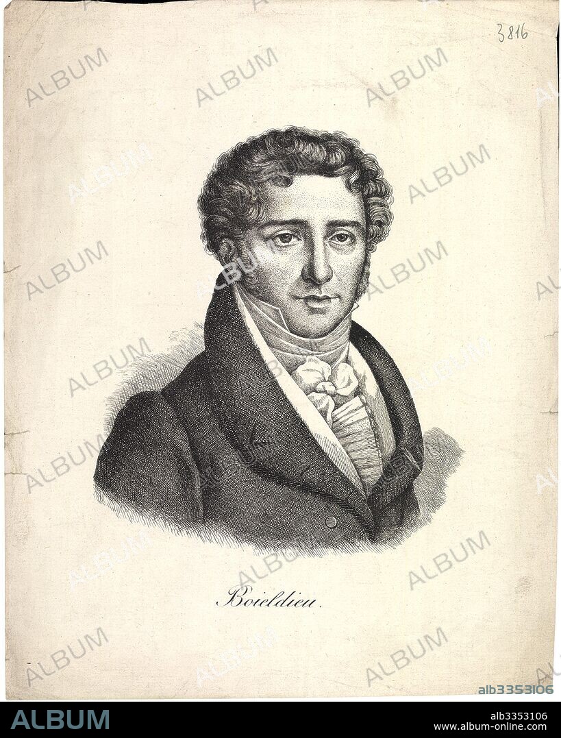 ANONYME. Portrait of François-Adrien Boieldieu (1775-1834).