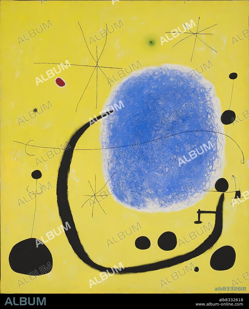 Joan Miro/ El oro azul, 1967. Acrílico sobre tela. 205 x 173 cm.