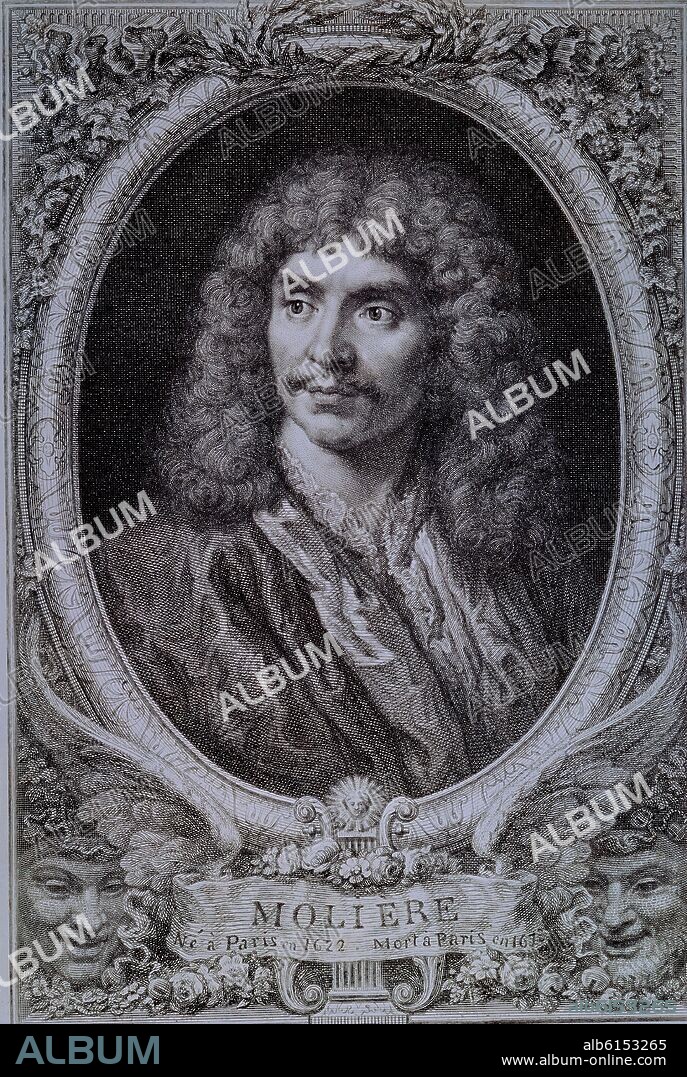 JUAN BAUTISTA POQUELIN, MOLIERE (1622-1673) - COMEDIOGRAFO Y ACTOR FRANCES.