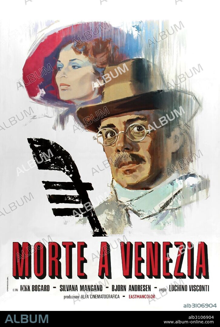 Poster of DEATH IN VENICE, 1971 (MORTE A VENEZIA), directed by LUCHINO VISCONTI. Copyright WARNER BROTHERS.