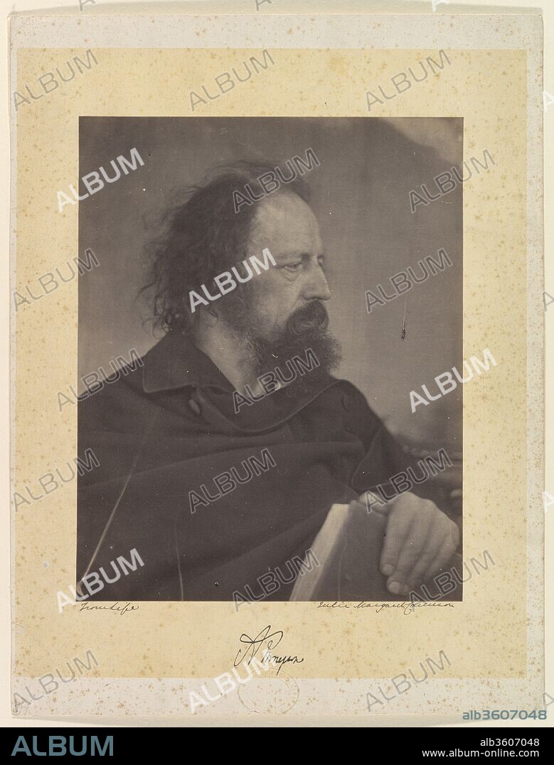 Alfred, Lord Tennyson. Artist: Julia Margaret Cameron (British (born India), Calcutta 1815-1879 Kalutara, Ceylon). Date: 1865.