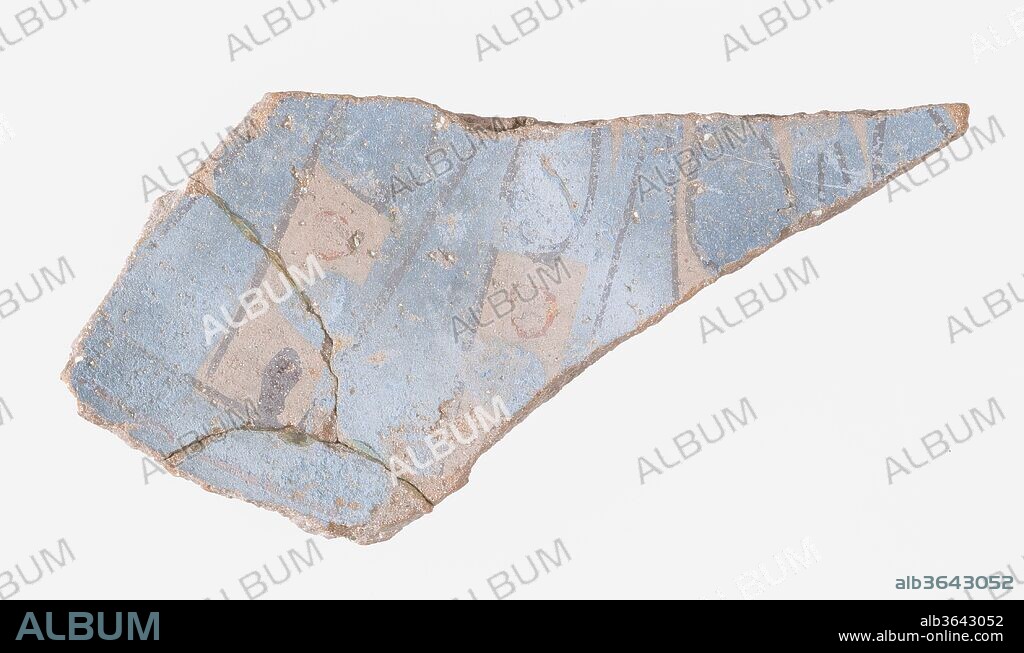 Vessel fragment. Dimensions: h. 4.4 cm (1 3/4 in); w. 8.9 cm (3 1/2 in); th. 0.5 cm (3/16 in). Dynasty: Dynasty 18. Reign: reign of Amenhotep III. Date: ca. 1390-1353 B.C..