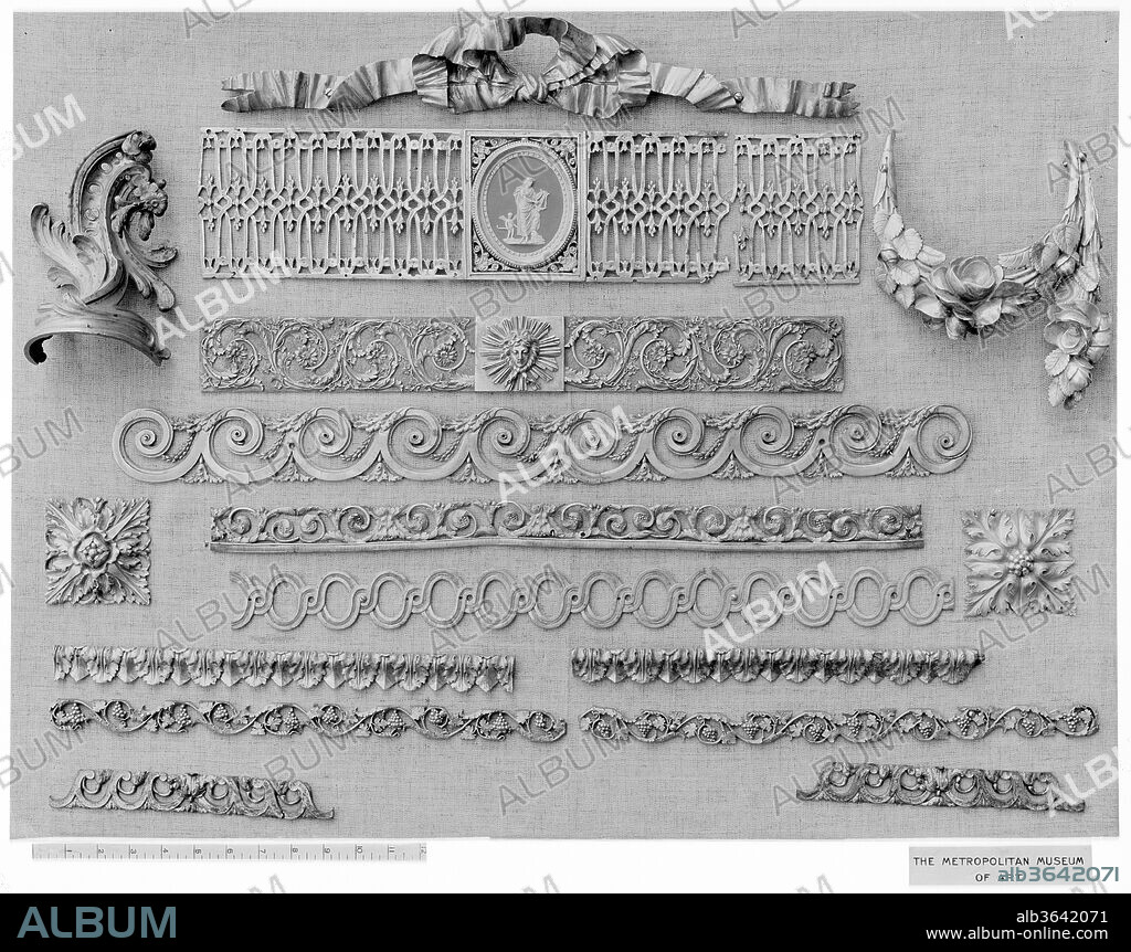 Frieze. Culture: French. Dimensions: 9 × 1 1/8 in. (22.9 × 2.9 cm). Date: 18th century.