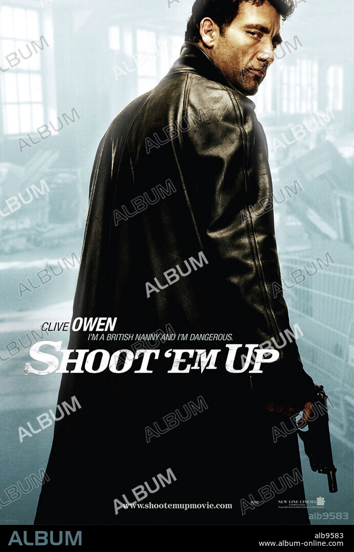 Poster of SHOOT' EM UP, 2007, directed by MICHAEL DAVIS. Copyright NEW LINE CINEMA/ANGRY FILMS.