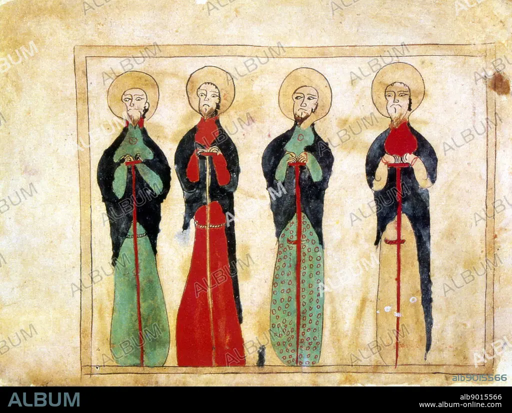Armenian Christian illustrated manuscript showing the four 
