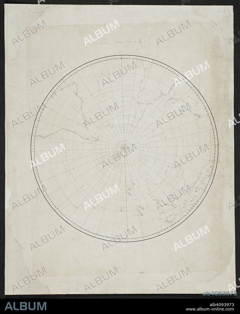 Chart of the southern hemisphere. SIXTY-SEVEN Charts and maps illustrating the voyages and surveys of Capt. James Cook, R.N., and other discoverers; circ. 1760- 1780. c 1760-1780. Source: Add. 31360, no.6.