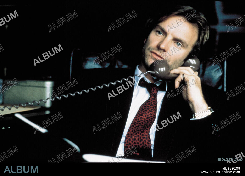 sting in STORMY MONDAY, 1988, directed by MICHAEL FIGGIS. Copyright MOVING PICTURE CO/BR SCREEN/FILM 4 INT'L.