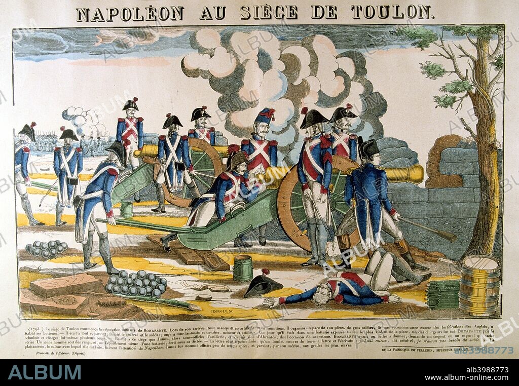 Napoleon at the Siege of Toulon', 1793, (c1835). Artist: Francois