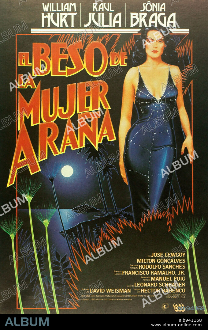 Poster of KISS OF THE SPIDER WOMAN, 1985, directed by HECTOR BABENCO. Copyright ISLAND ALIVE.