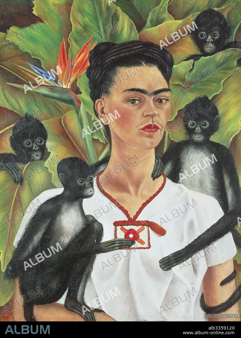 FRIDA KAHLO. Self-Portrait with Monkeys.