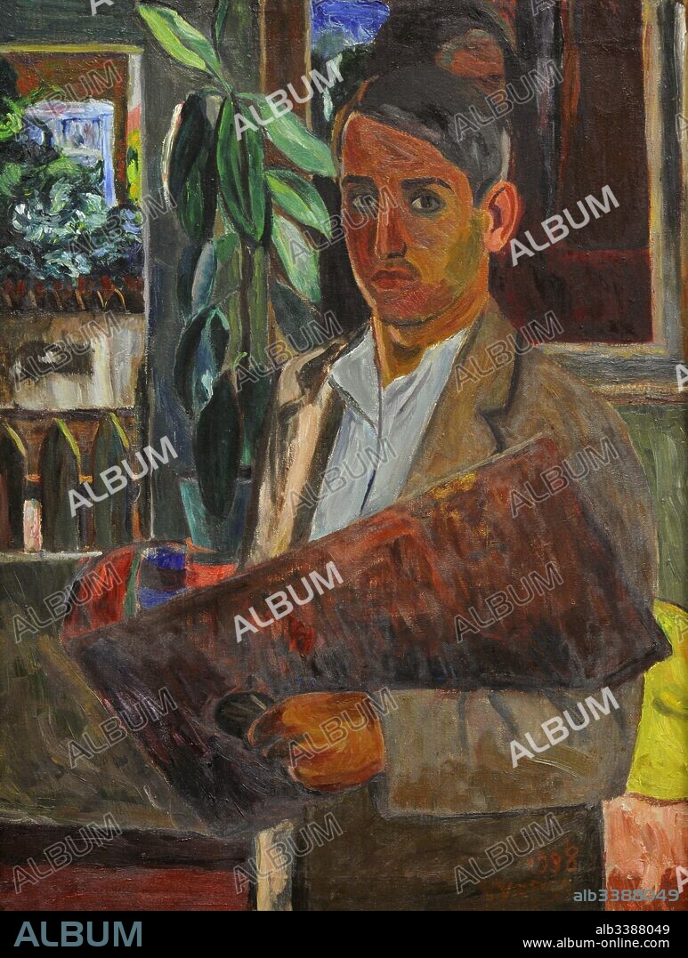 Viktoras Vizgirda (1904-1993). Lithuanian painter. Self-portrait, 1938. National Gallery of Art. Vilnius, Lithuania.