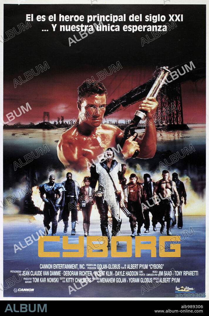 Poster of CYBORG, 1989, directed by ALBERT PYUN. Copyright CANNON FILMS.