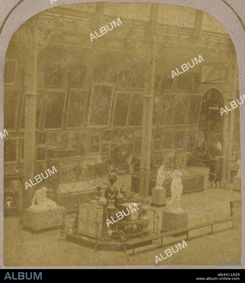 Art-Treasures Exhibition, Manchester. Opened By His Royal Highness Prince Albert, 5 May, 1857, Unknown maker, British, Manchester, England, May 5, 1857, Albumen silver print, 7 × 6.4 cm (2 3/4 × 2 1/2 in.).