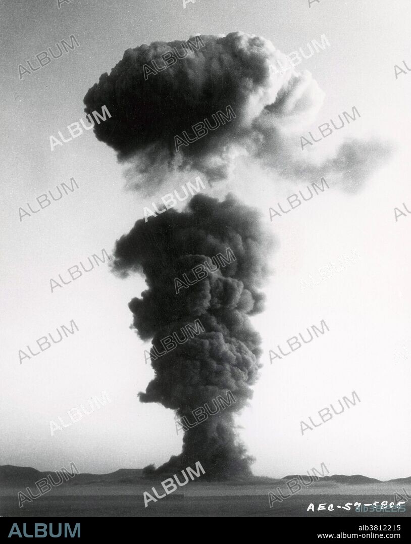 Stokes test of the LASL XW-30 multi-purpose warhead; used in TADM (tactical atomic demolition munition), and Talos SAM (surface-air-missile) warhead. All oralloy (highly enriched uranium) DT gas-boosted system. Balloon shot was detonated at 1500 feet on August 7, 1957. Operation Plumbbob was a series of nuclear tests conducted between May 28 and October 7, 1957, at the Nevada Test Site. It was the biggest, longest, and most controversial test series in the continental United States. The operation consisted of 29 explosions, of which only two did not produce any nuclear yield. While most Operation Plumbbob tests contributed to the development of warheads for intercontinental and intermediate range missiles, they also tested air defense and anti-submarine warheads with smaller yields. They included 43 military effects tests on civil and military structures, radiation and bio-medical studies, and aircraft structural tests. Operation Plumbbob had the tallest tower tests to date in the U.S. nuclear testing program as well as high-altitude balloon tests. Approximately 18,000 members of the U.S. Air Force, Army, Navy and Marines participated in exercises Desert Rock VII and VIII during Operation Plumbbob. The military was interested in knowing how the average foot-soldier would stand up, physically and psychologically, to the rigors of the tactical nuclear battlefield.