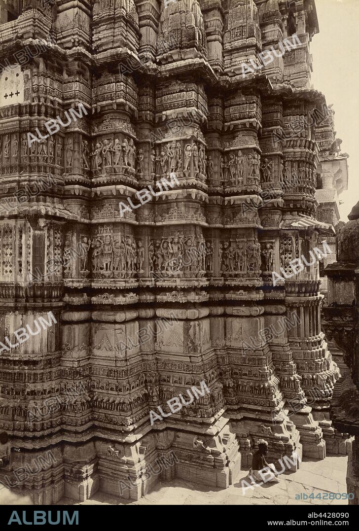 Sculptures in Jugdish Temple, Adipur, Gujarart, India, Lala Deen Dayal (Indian, 1844 - 1905), 1882, Albumen silver print, 18.7 x 26.4 cm (7 3/8 x 10 3/8 in.).