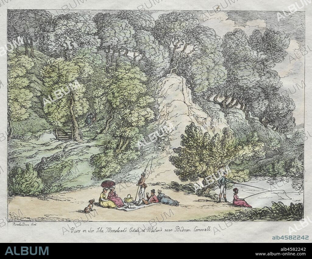 View on Sir John Moreshead's Estate at Blisland near Bodmin, Cornwall, 1805.