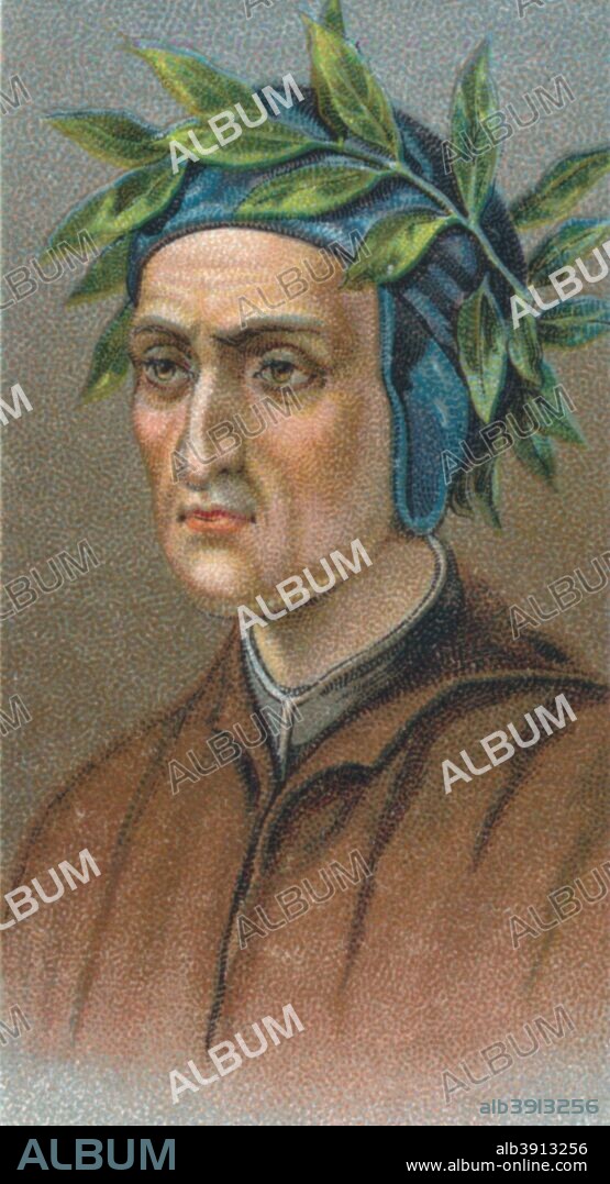 Dante Alighieri 1265 1321 Italian Florentine poet 1924. Artist