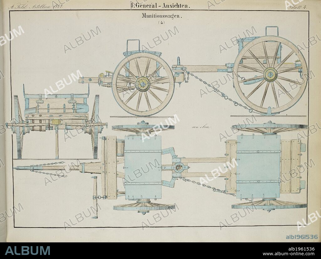 Drawings of 19th century German artillery machines, guns and cannon. Diagrams. . Zeichner der KoÌˆniglichen Inspektion der Artillerie-WerkstaÌˆtten. Germany Berlin 1856. Zeichnungen des KÃ¶nigl. Preussischen Artillerie-Materials, etc. BERGER, Zeichner der KÃ¶niglichen Inspektion der Artillerie-WerkstÃ¤tten021. Berlin, 1856-60. Source: 1804.a.20 4. Language: German.