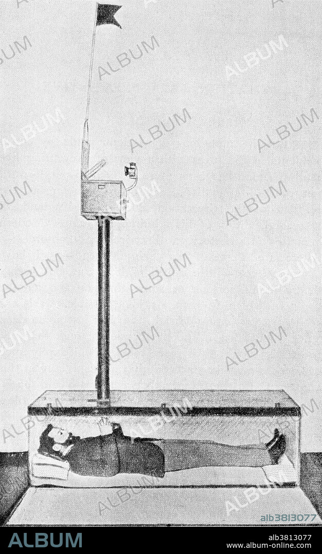 Entitled: "Premature Burial and how it may be prevented. With special reference to trance, catalepsy, and other forms of suspended animation." Count Karnice-Karnicki's invention illustrated by William Tebb of apparatus connected to coffin, showing light and supply of oxygen being released into coffin. A safety coffin or security coffin is a coffin fitted with a mechanism to prevent premature burial or allow the occupant to signal that they have been buried alive. A large number of designs for safety coffins were patented during the 18th and 19th centuries and variations on the idea are still available today.