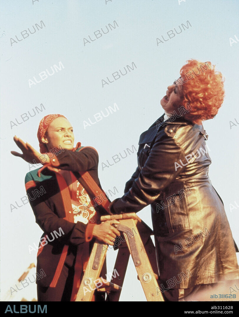 SHELLEY WINTERS and TAMARA DOBSON in CLEÓPATRA JONES, 1973, directed by JACK STARRETT. Copyright WARNER BROTHERS.