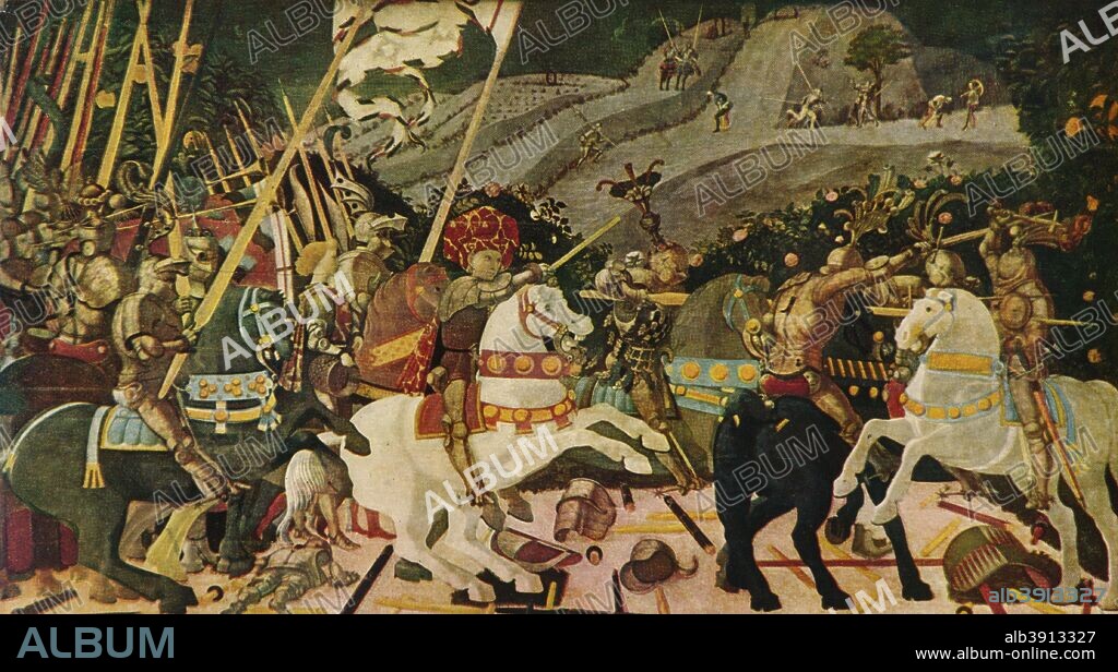 The Battle of San Romano c1438 1909 . Artist Paolo Uccello