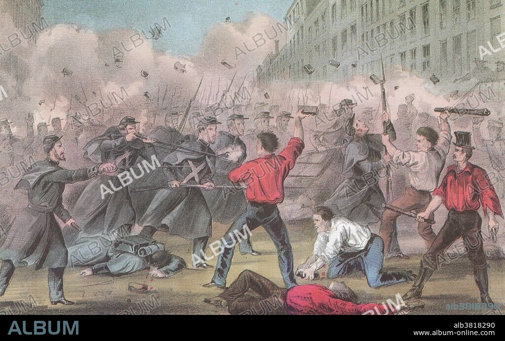 The Baltimore riot of 1861 (also called the Pratt Street Riot and the Pratt Street Massacre) took place on April 19, 1861, in Baltimore, Maryland between Confederate sympathizers and members of the Sixth Massachusetts Regiment. It is regarded by historians as the first bloodshed of the American Civil War. The Union's Sixth Massachusetts Regiment was traveling south to Washington, D.C. through Baltimore. A mob of secessionists and Southern sympathizers attacked the rear companies of the regiment with bricks, paving stones, and pistols. Several Union soldiers fired into the mob, and thus began a giant brawl began between the soldiers, the mob, and the Baltimore police. Four soldiers and 12 civilians were killed.