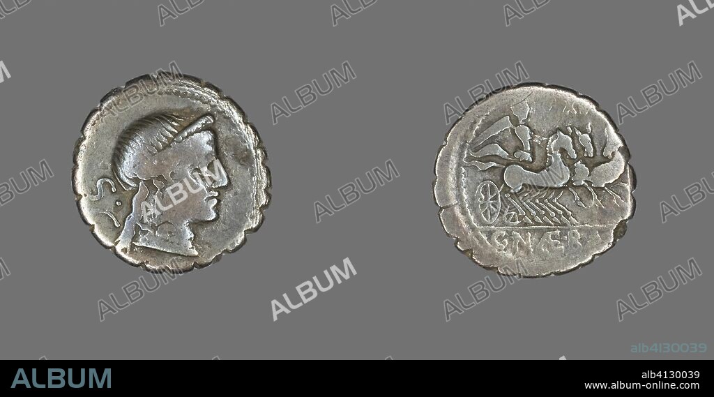 ANCIENT ROMAN. Denarius Serratus (Coin) Depicting the Goddess Venus. Roman. Date: 79 BC. Dimensions: Diam. 1.8 cm; 3.56 g. Silver. Origin: Roman Empire.