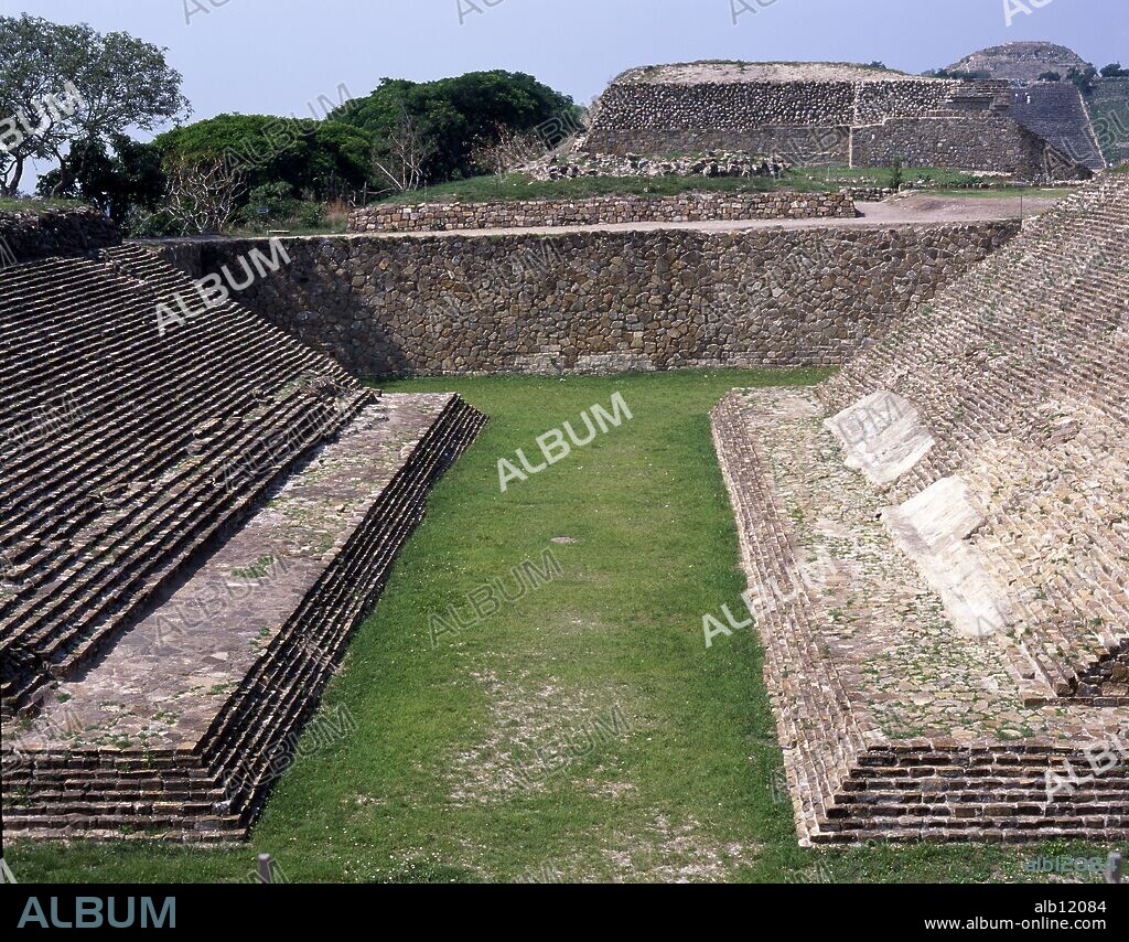 Mexico.Oaxaca.Z.A. de Monte Alban.Cultura Oaxaca(zapoteca y mixteca).Juego de Pelota.