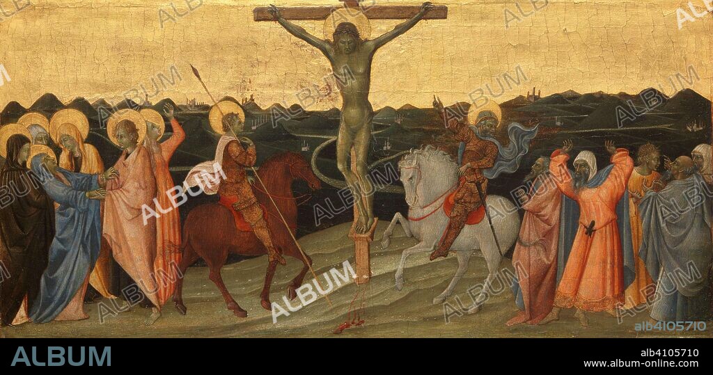 Giovanni Di Paolo Di Grazia The Crucifixion The Crucifixion With Mary John Mary Magdalene 8852