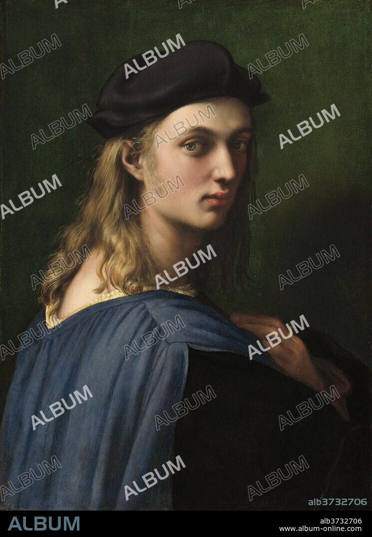 RAPHAEL. Bindo Altoviti. Dated: c. 1515. Dimensions: overall: 59.7 x 43.8 cm (23 1/2 x 17 1/4 in.)  framed: 86.2 x 70.8 x 8.4 cm (33 15/16 x 27 7/8 x 3 5/16 in.). Medium: oil on panel.