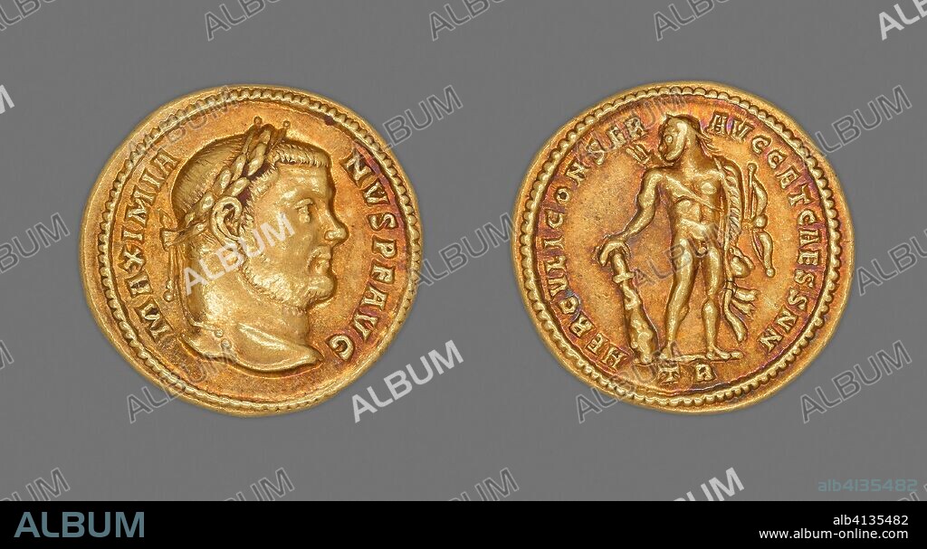 ANCIENT ROMAN. Aureus Coin Portraying Emperor Maximianus