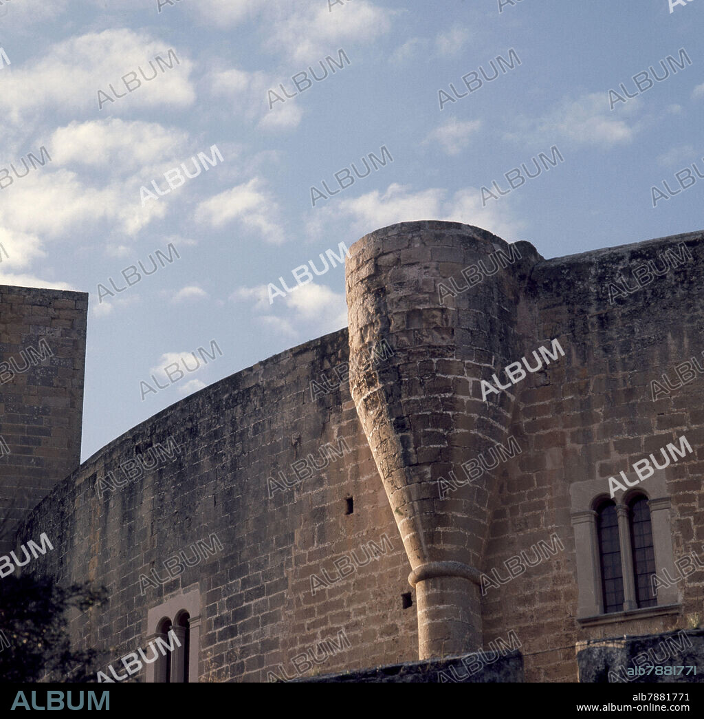 PEDRO SALVA-PERE SALVA-ARQUITECTO SIGLO XIV. GARITA DEL CASTILLO DE BELLVER LEVANTADO POR JAIME II - SIGLO XIV - GOTICO ESPAÑOL.